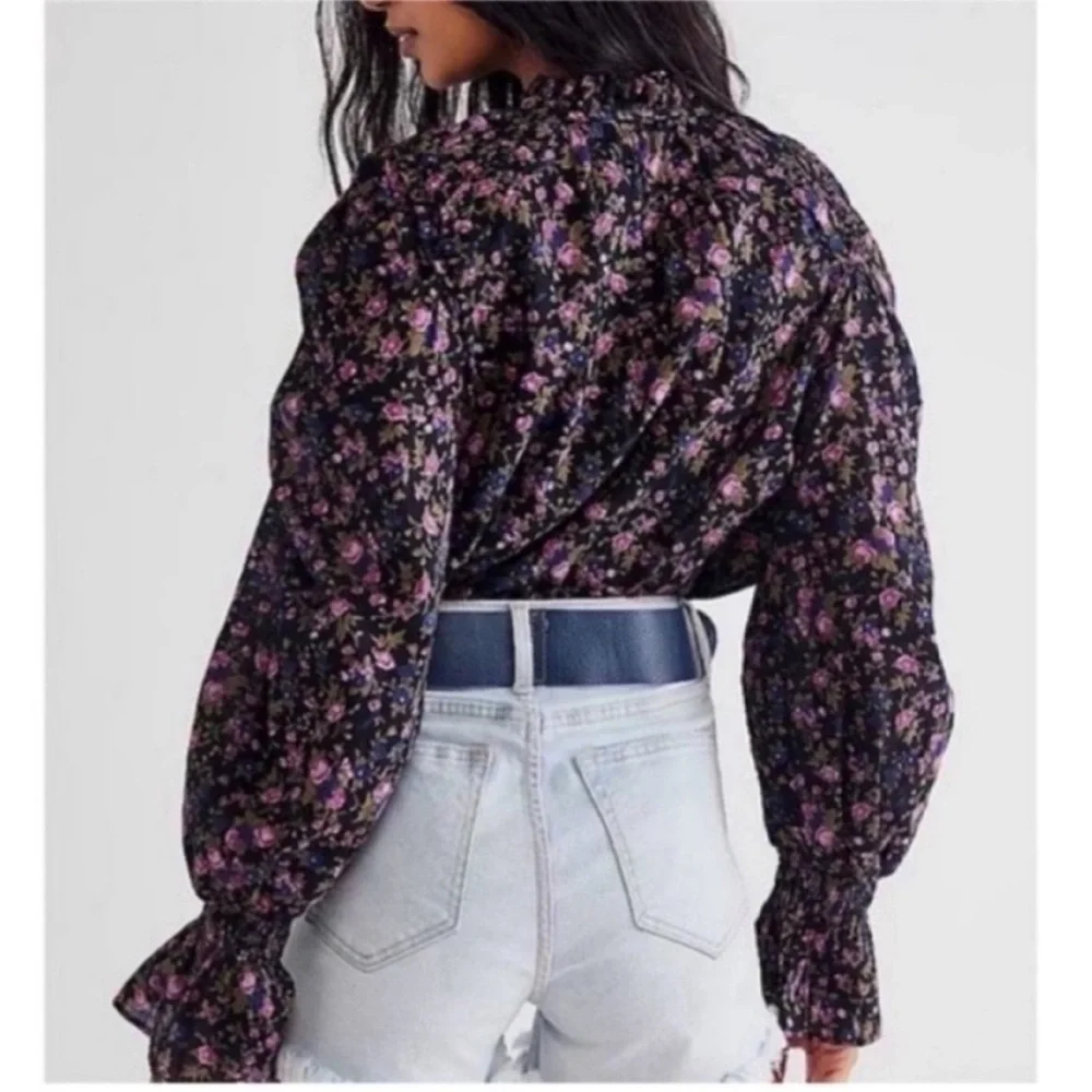 🇺🇸FIRM PRICE🇺🇸Free people Meant To Be Floral Cotton Blouse